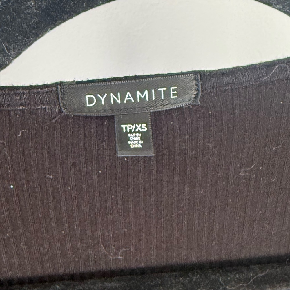 Dynamite Black Cut-Out Crop Top - Picture 4 of 4